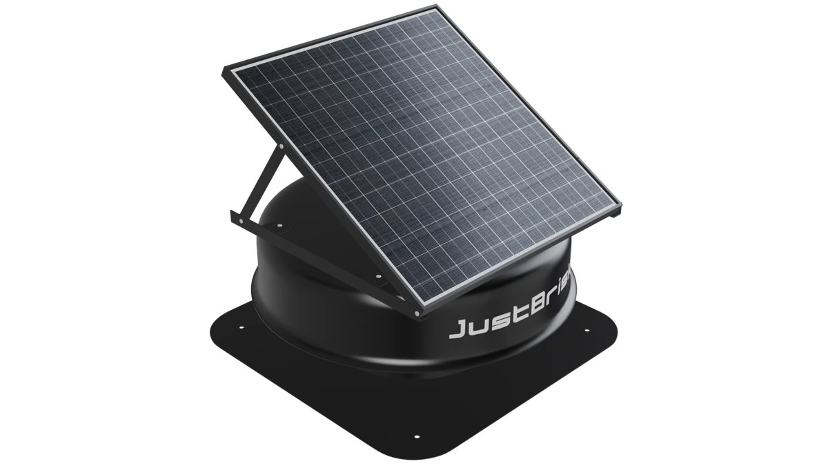 JBSF-320G solar roof ventilation fan with adjustable bifacial solar panel